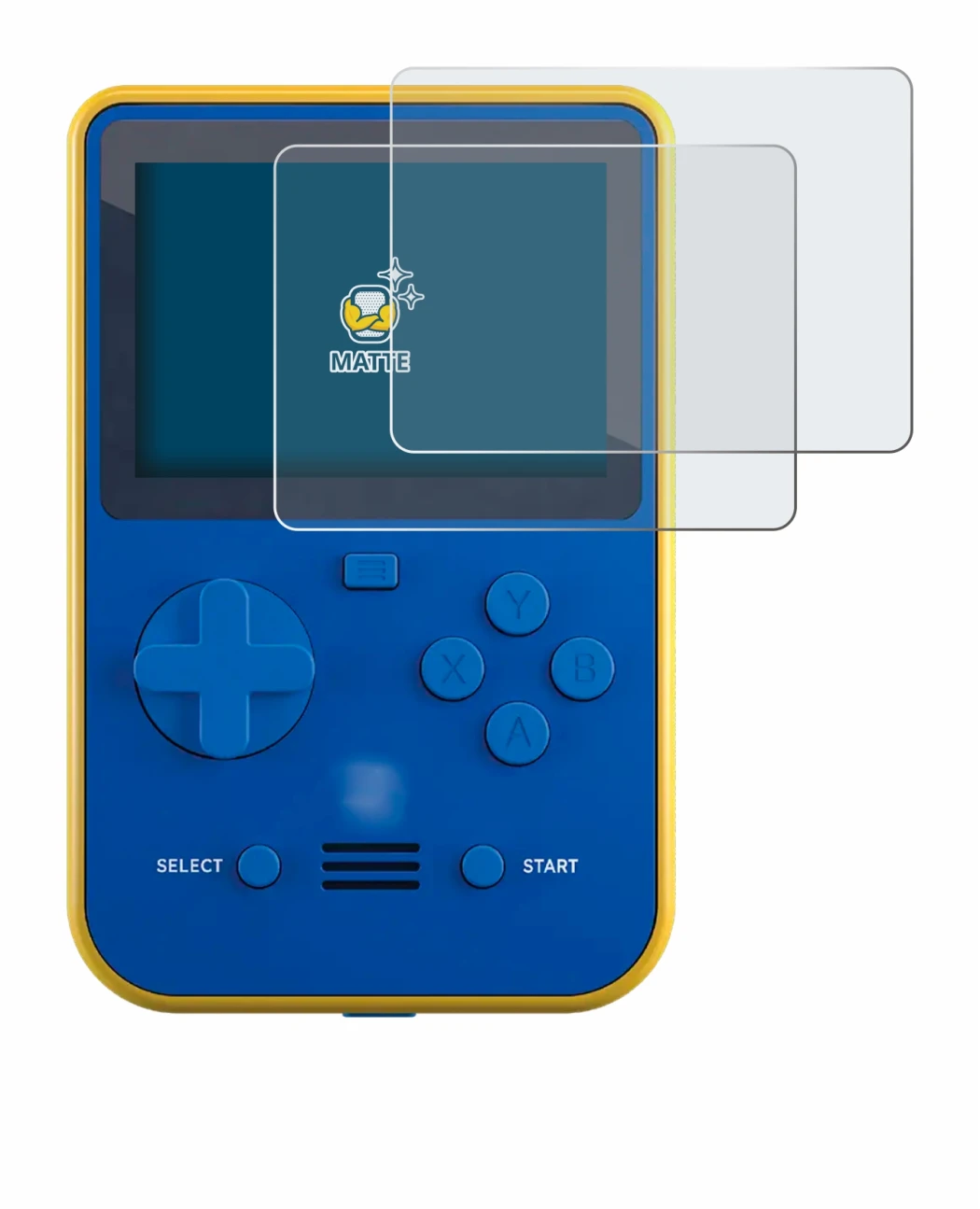 Immagine del dispositivo Blaze Super Pocket con un'ampia varietà di protezioni per lo schermo.