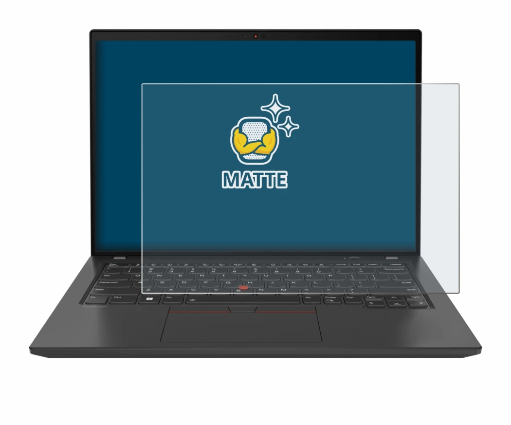 Immagine del dispositivo Lenovo ThinkPad T16 Gen 3 con un'ampia varietà di protezioni per lo schermo.