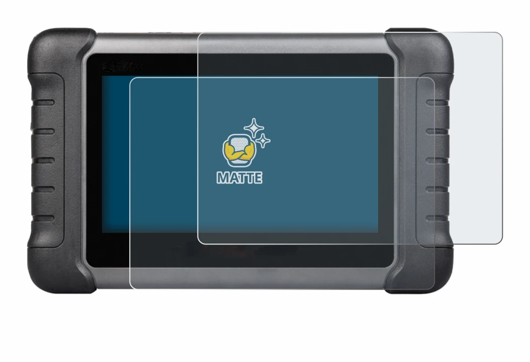 Immagine del dispositivo Autel MaxiCheck MX808s con un'ampia varietà di protezioni per lo schermo.