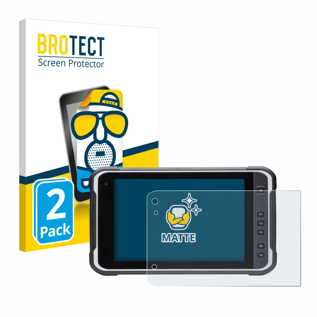 Parte frontale di una confezione del prodotto con il logo del marchio BROTECT. Accanto è raffigurato il dispositivo Handheld A