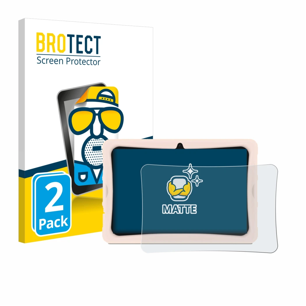 Parte frontale di una confezione del prodotto con il logo del marchio BROTECT. Accanto è raffigurato il dispositivo Doogee U10