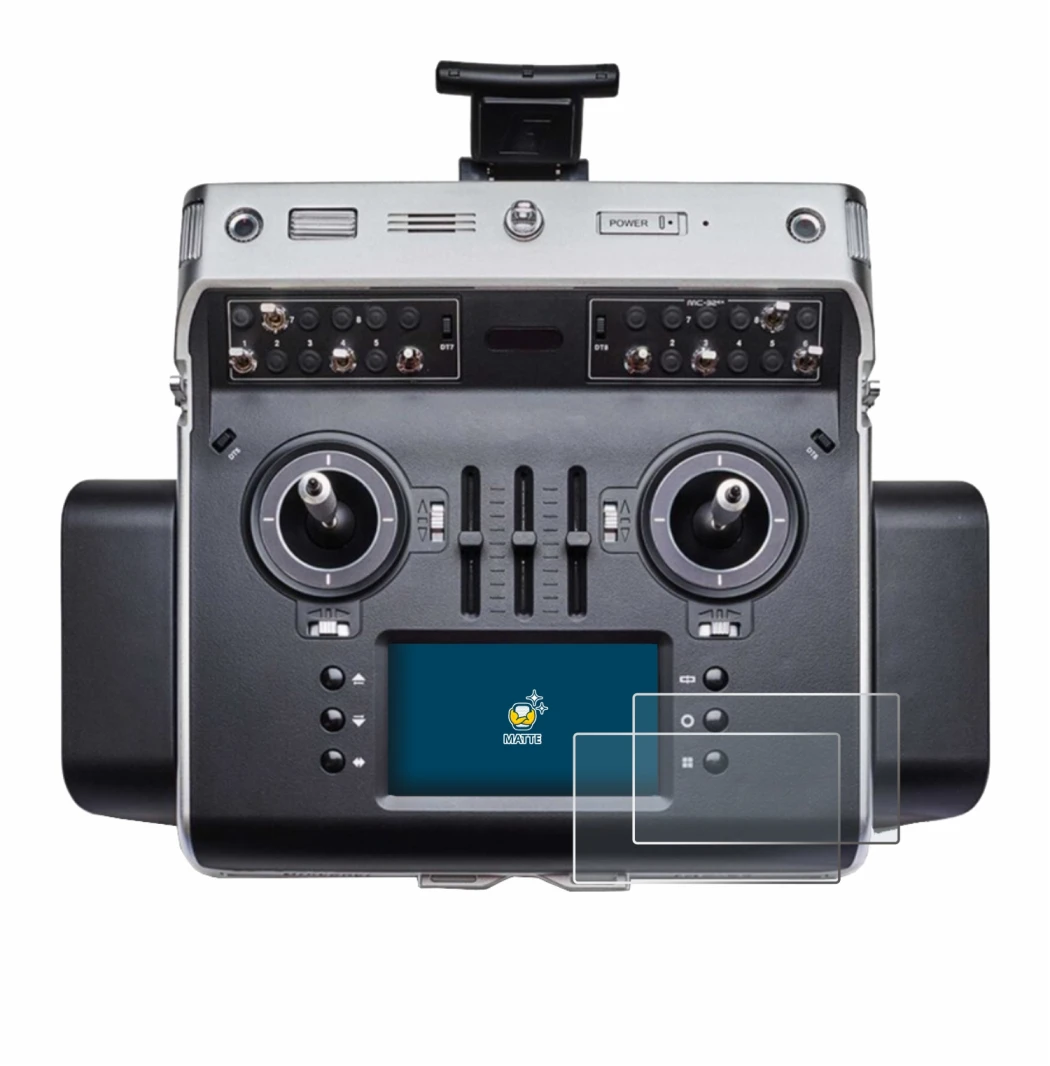 Immagine del dispositivo Graupner MC-32ex con un'ampia varietà di protezioni per lo schermo.