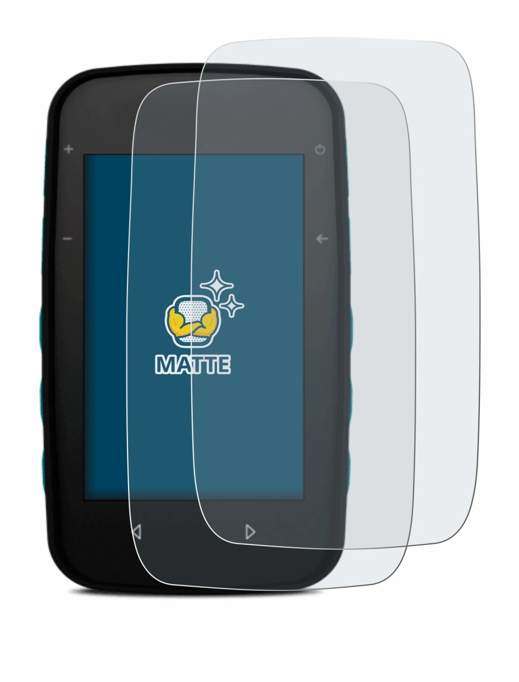 Immagine del dispositivo CompeGPS TwoNav Cross Plus con un'ampia varietà di protezioni per lo schermo.
