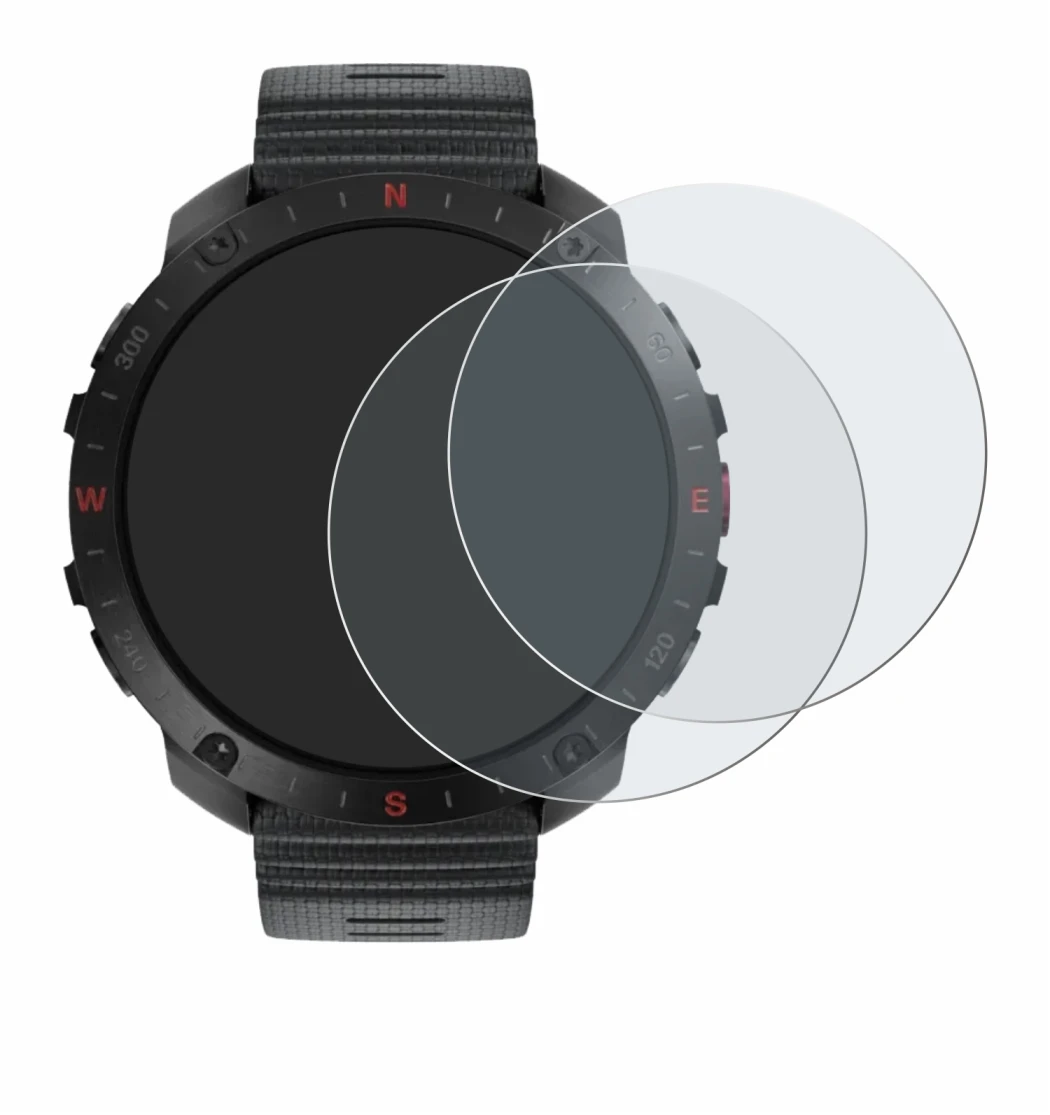 Immagine del dispositivo Polar Grit X2 Pro con un'ampia varietà di protezioni per lo schermo.