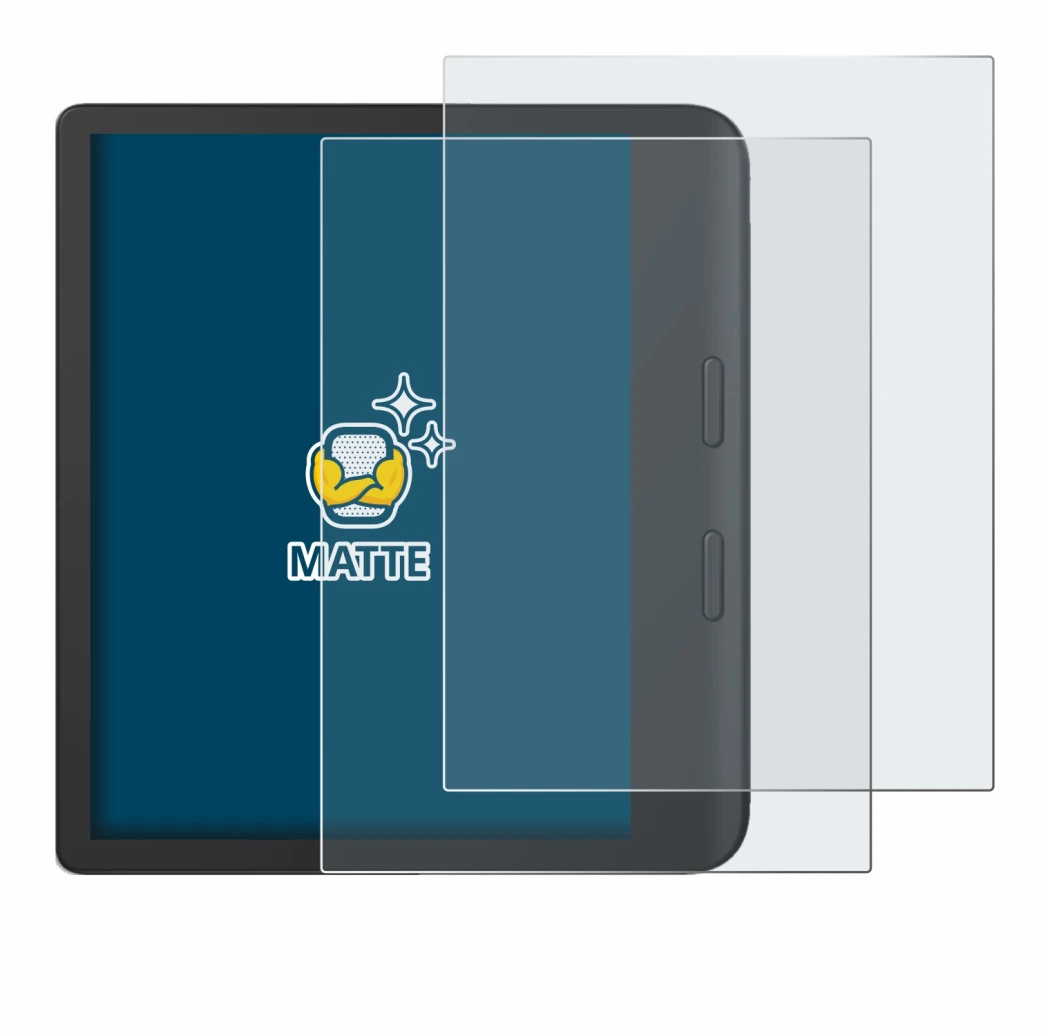 Immagine del dispositivo Tolino Vision Color 2024 con un'ampia varietà di protezioni per lo schermo.