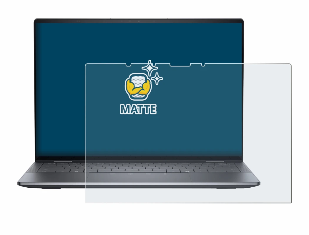 Immagine del dispositivo Dell Latitude 9450 2-in-1 con un'ampia varietà di protezioni per lo schermo.