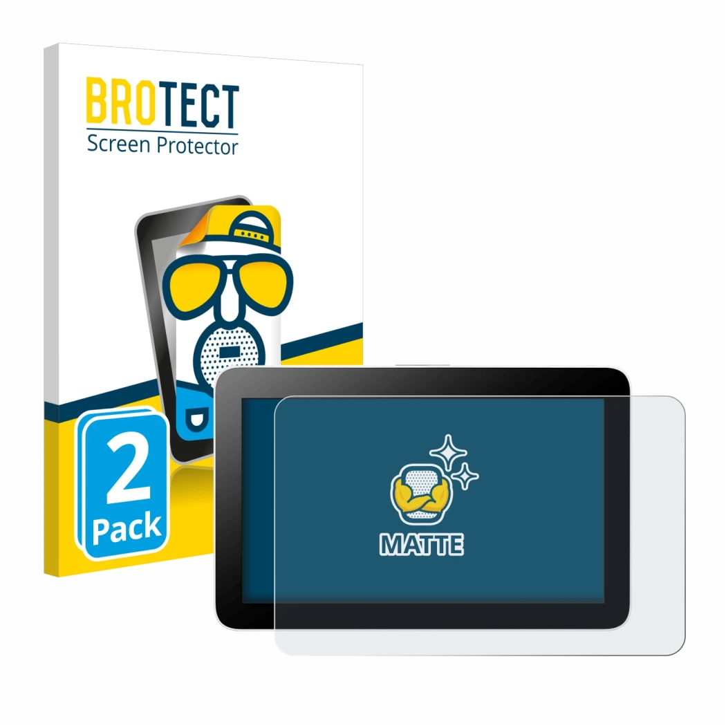 Parte frontale di una confezione del prodotto con il logo del marchio BROTECT. Accanto è raffigurato il dispositivo Wacom One
