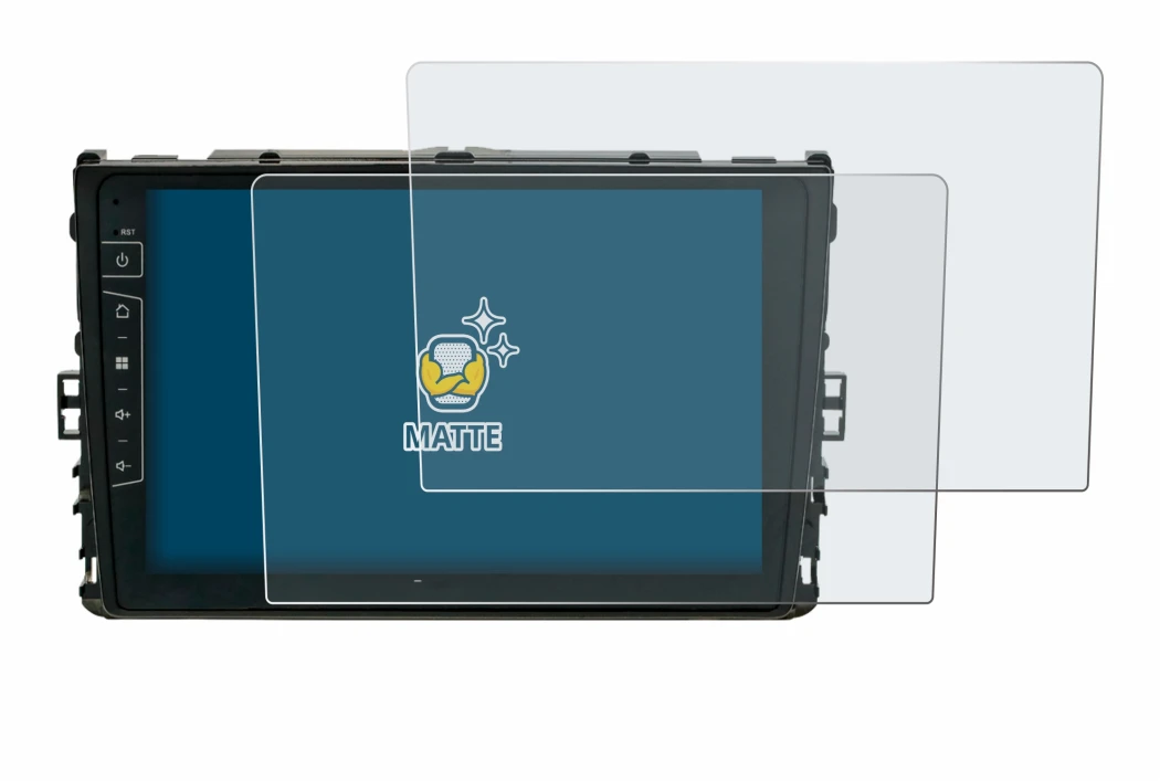 Immagine del dispositivo Dynavin D9-T6 con un'ampia varietà di protezioni per lo schermo.