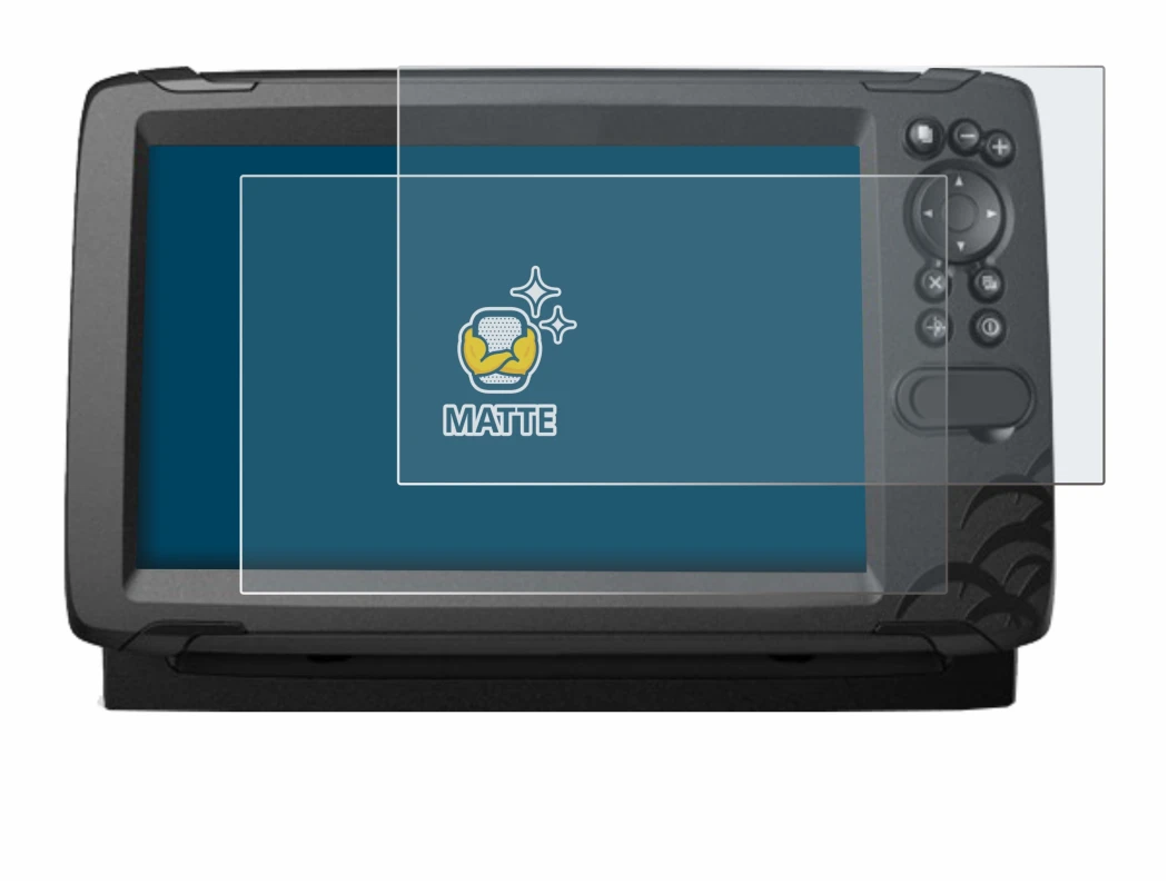 Immagine del dispositivo Lowrance HOOK Reveal 9 con un'ampia varietà di protezioni per lo schermo.