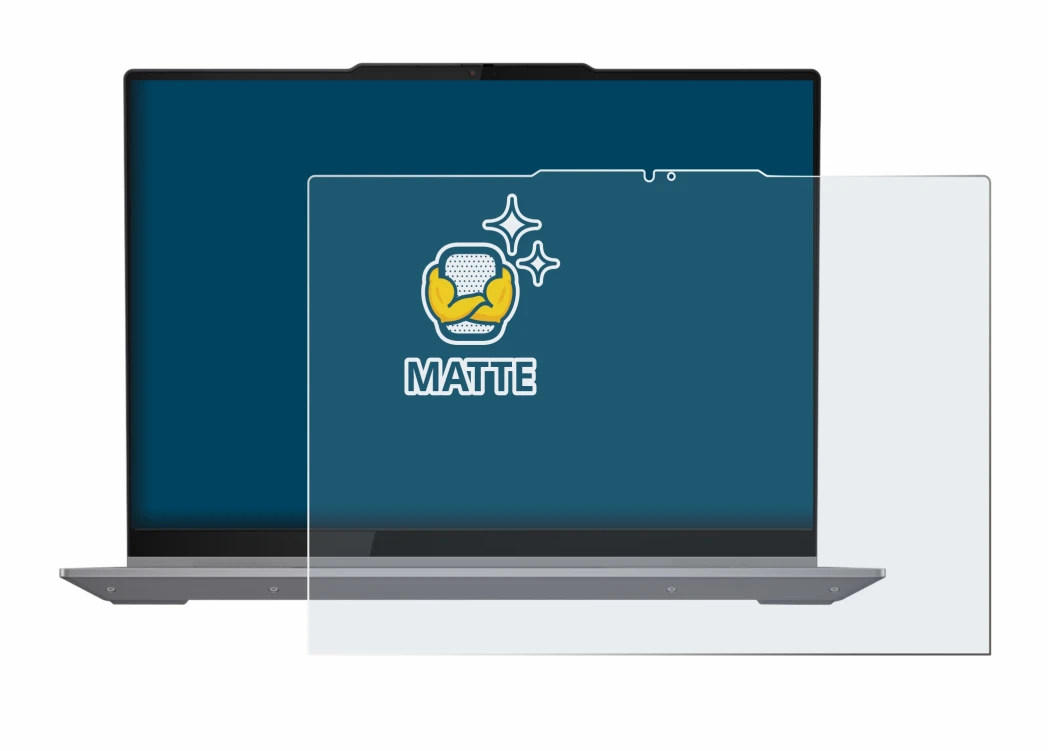 Immagine del dispositivo Lenovo ThinkBook 14 2-in-1 Gen 4 con un'ampia varietà di protezioni per lo schermo.