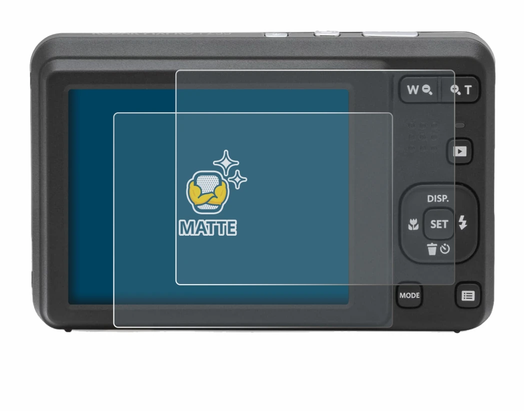 Immagine del dispositivo Kodak Pixpro FZ55 con un'ampia varietà di protezioni per lo schermo.