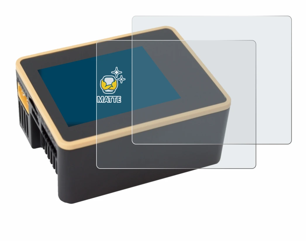 Immagine del dispositivo Junsi iCharger X6 con un'ampia varietà di protezioni per lo schermo.