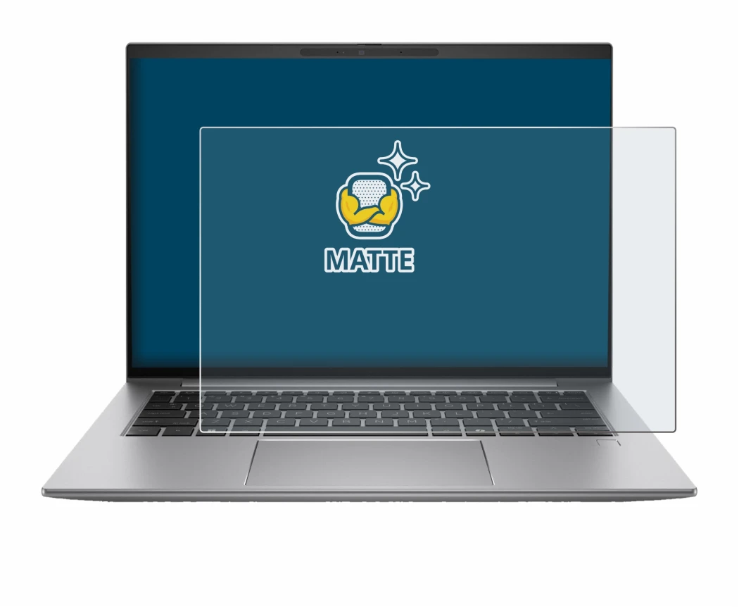 Immagine del dispositivo HP Zbook Firefly 14 G11 con un'ampia varietà di protezioni per lo schermo.