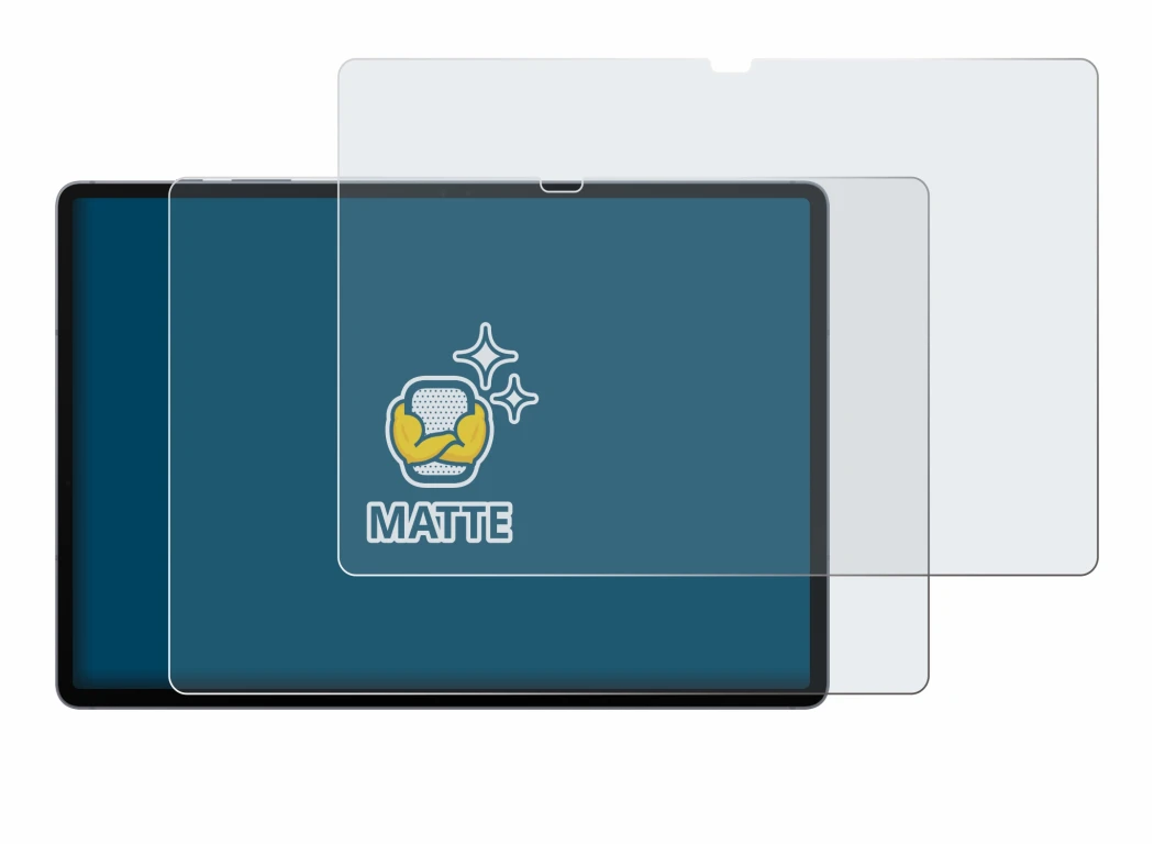 Immagine del dispositivo Samsung Galaxy Tab S10 Plus WiFi con un'ampia varietà di protezioni per lo schermo.