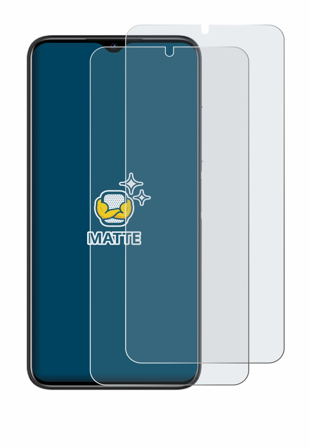 Immagine del dispositivo Doogee N50 Pro con un'ampia varietà di protezioni per lo schermo.