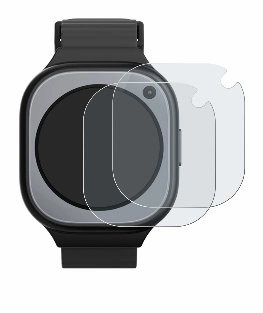 Immagine del dispositivo Xplora X6Pro con un'ampia varietà di protezioni per lo schermo.