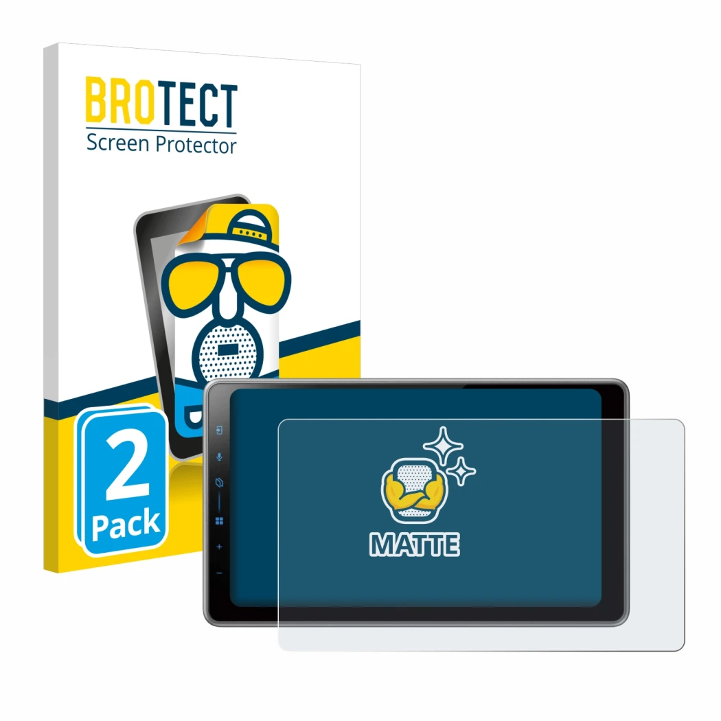 Parte frontale di una confezione del prodotto con il logo del marchio BROTECT. Accanto è raffigurato il dispositivo Pioneer SP