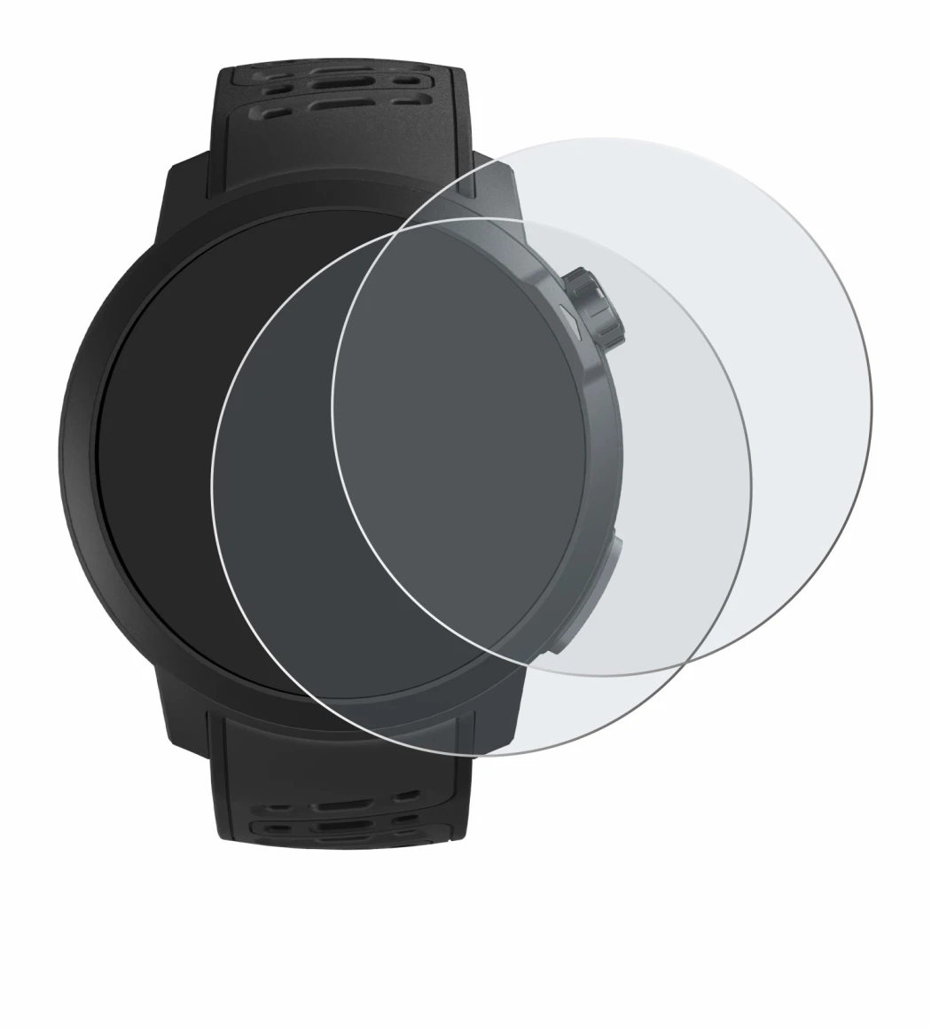 Immagine del dispositivo Coros Pace Pro con un'ampia varietà di protezioni per lo schermo.