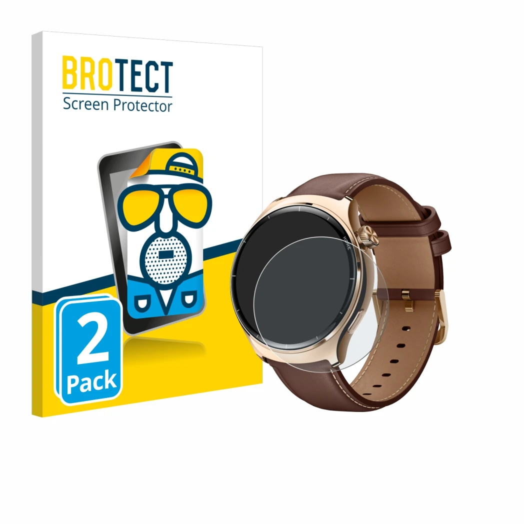 Parte frontale di una confezione del prodotto con il logo del marchio BROTECT. Accanto è raffigurato il dispositivo Xiaomi Mib