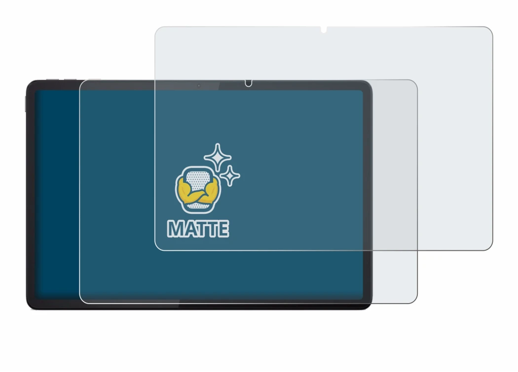Immagine del dispositivo Lenovo Tab K11 Plus con un'ampia varietà di protezioni per lo schermo.
