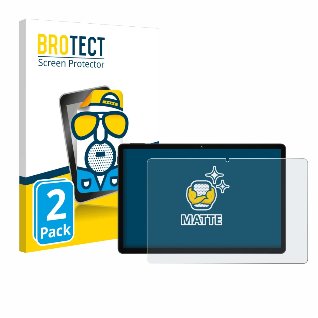 Parte frontale di una confezione del prodotto con il logo del marchio BROTECT. Accanto è raffigurato il dispositivo Doogee U11