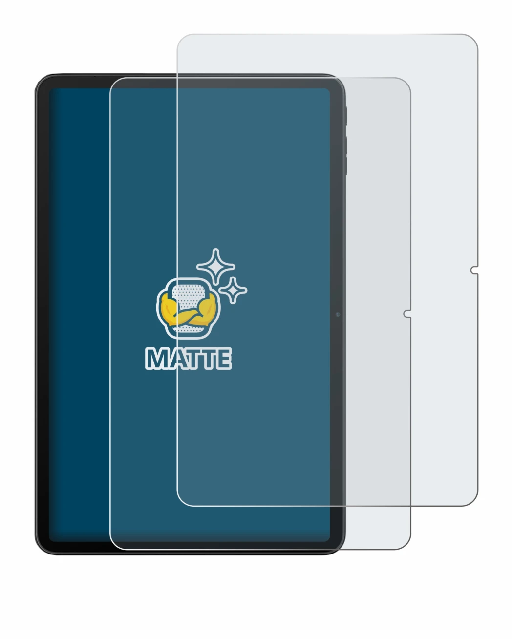 Immagine del dispositivo Blackview MEGA 2 con un'ampia varietà di protezioni per lo schermo.