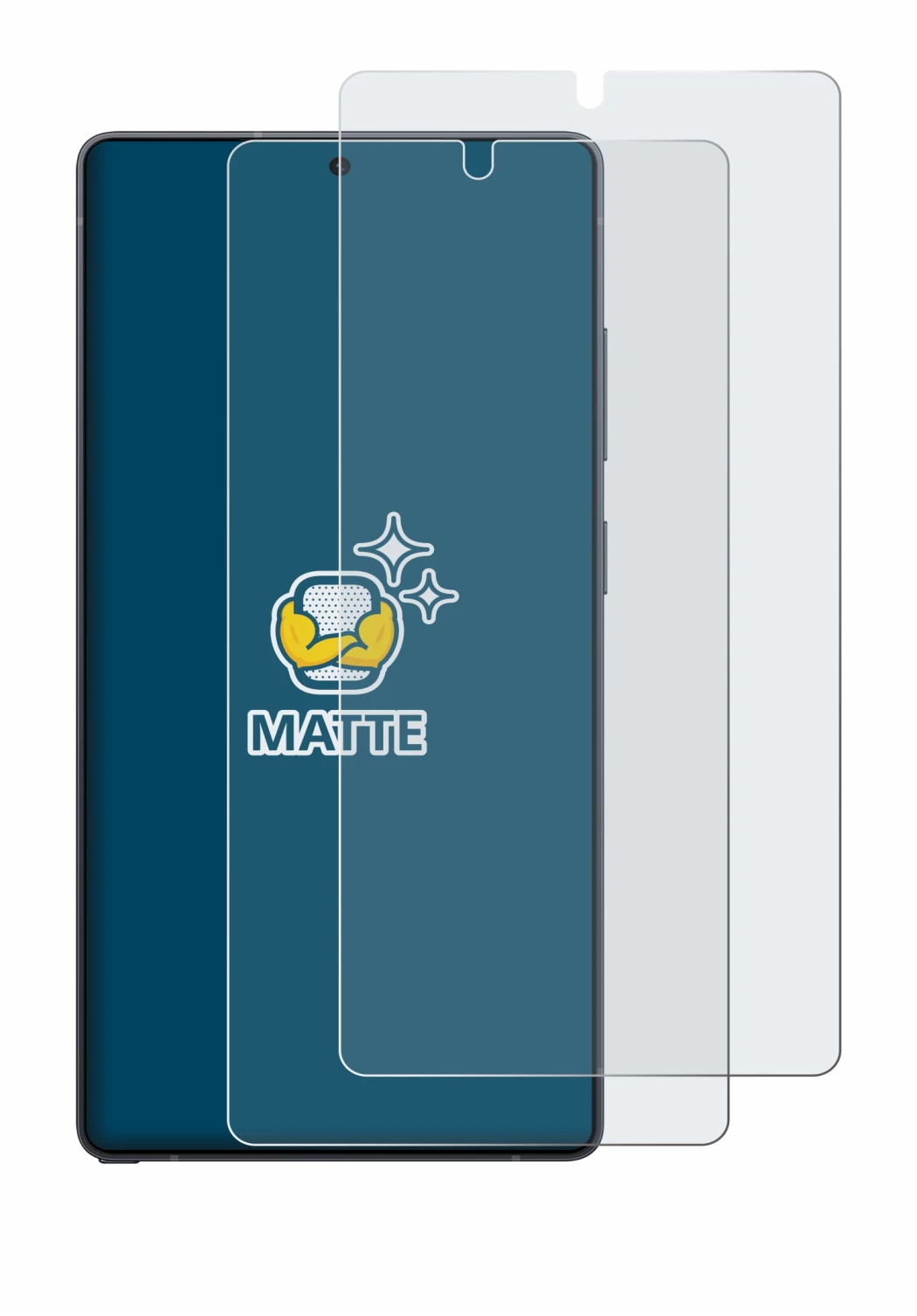 Immagine del dispositivo Samsung Galaxy S25 Ultra con un'ampia varietà di protezioni per lo schermo.