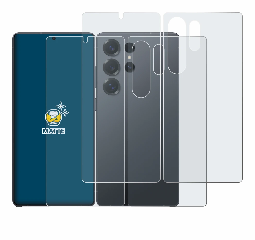 Immagine del dispositivo Samsung Galaxy S25 Ultra Enterprise Edition (Fronte+Retro) con un'ampia varietà di protezioni per lo