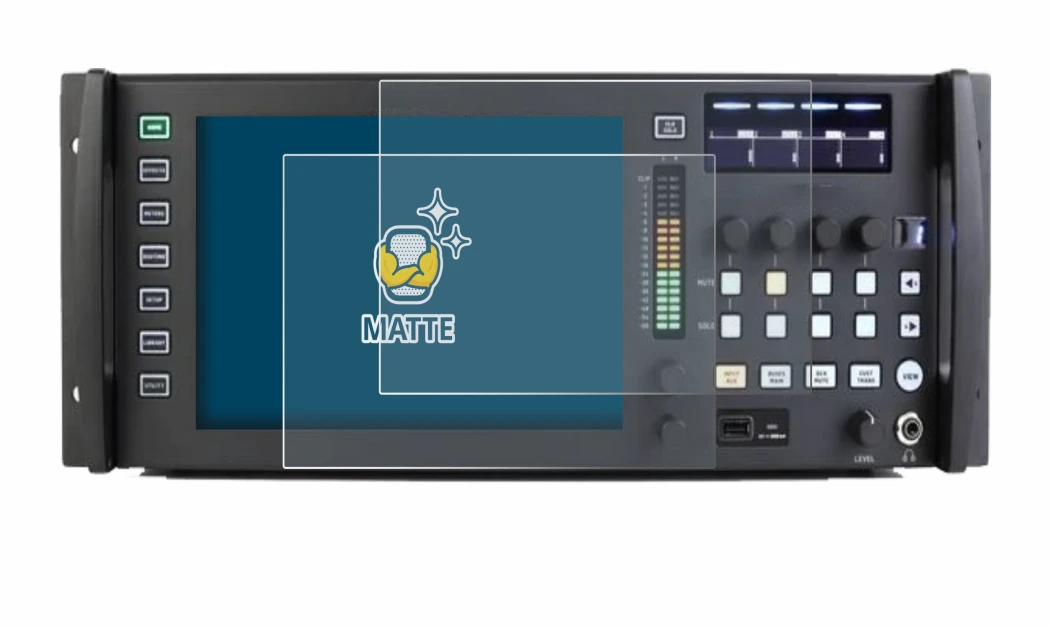 Immagine del dispositivo Behringer Wing Rack con un'ampia varietà di protezioni per lo schermo.