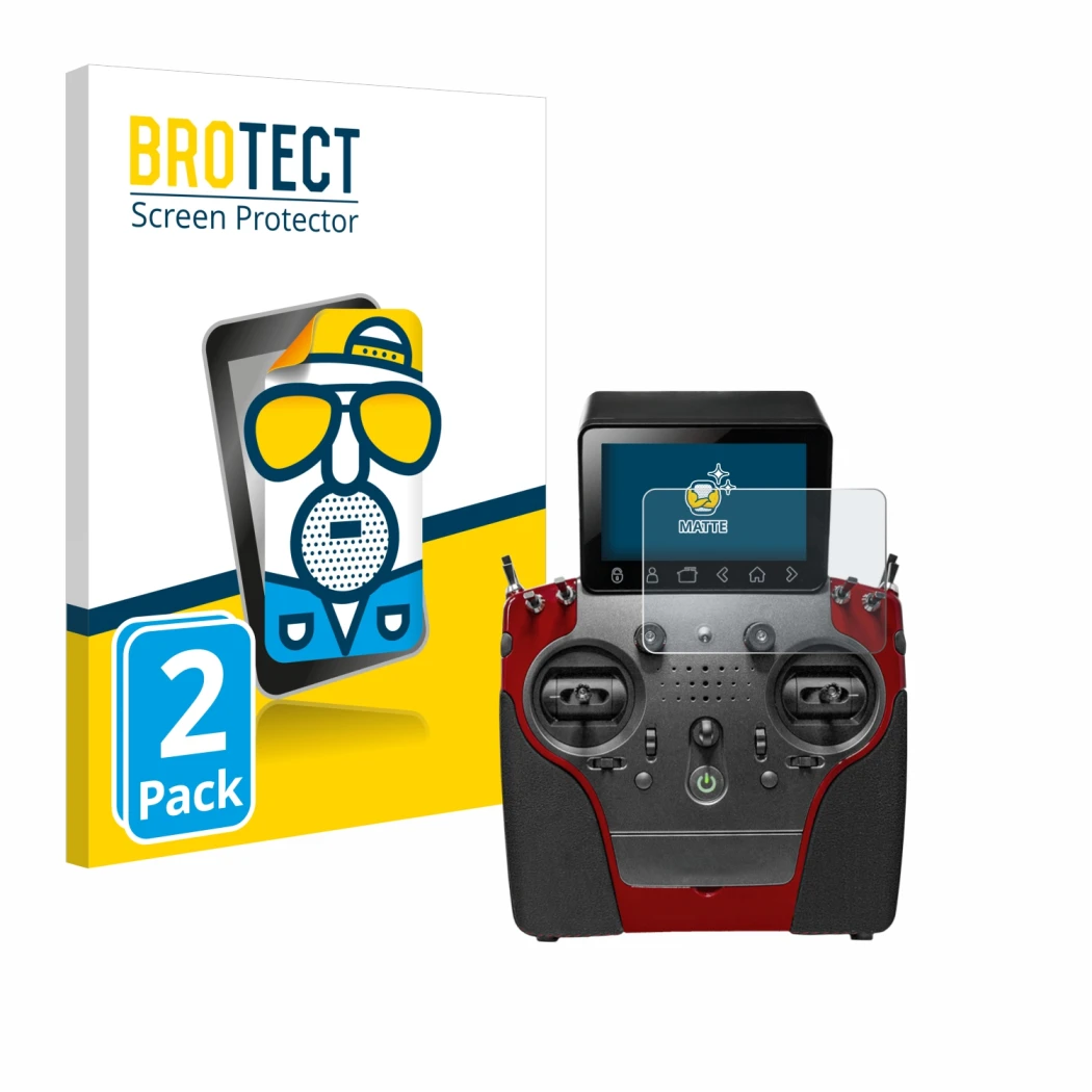 Parte frontale di una confezione del prodotto con il logo del marchio BROTECT. Accanto è raffigurato il dispositivo PowerBox S