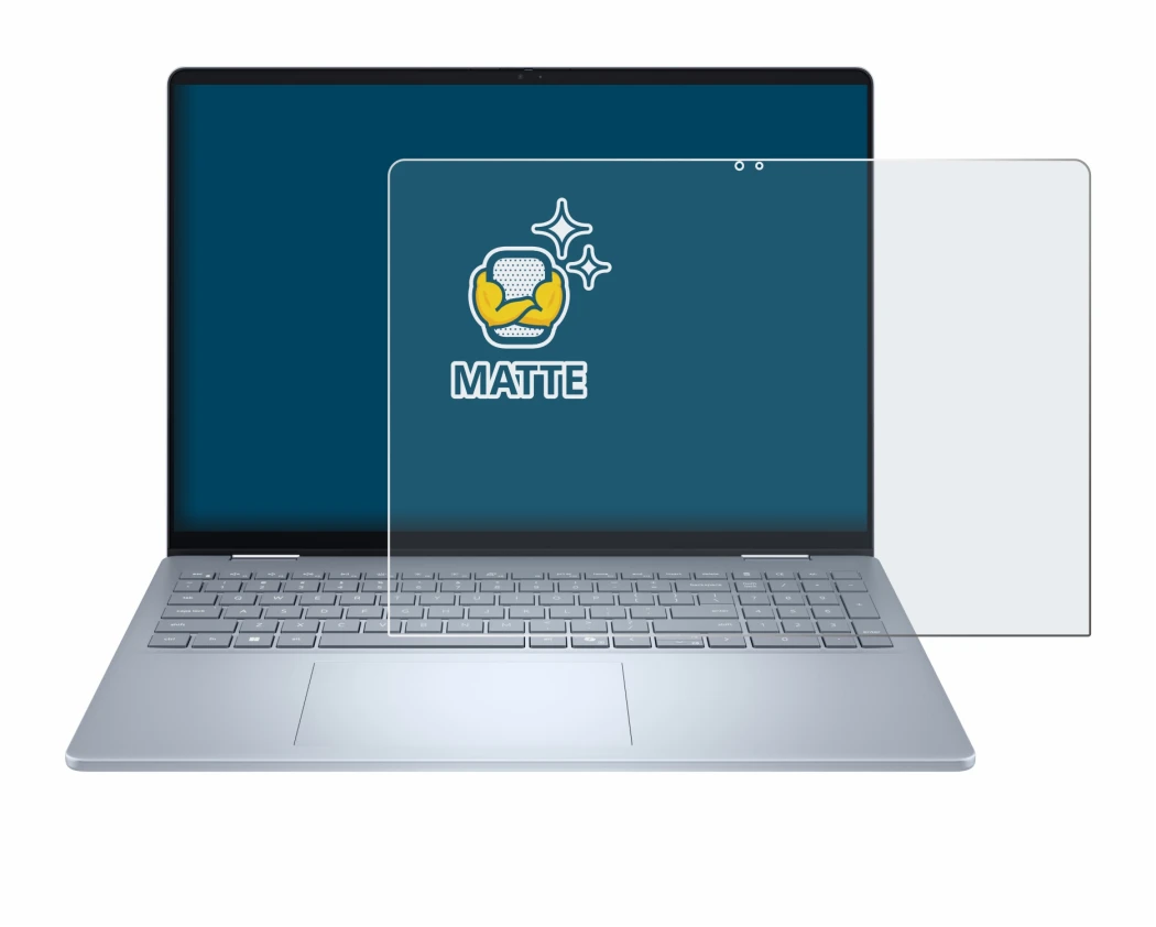 Immagine del dispositivo Dell 16 Plus-2-in-1 con un'ampia varietà di protezioni per lo schermo.