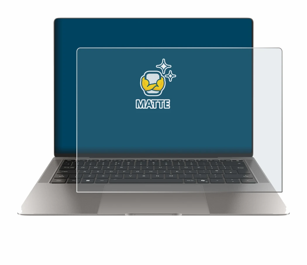 Immagine del dispositivo Honor MagicBook Art 14 con un'ampia varietà di protezioni per lo schermo.