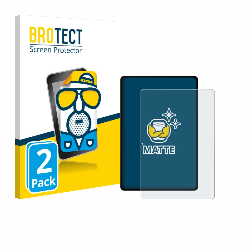 Parte frontale di una confezione del prodotto con il logo del marchio BROTECT. Accanto è raffigurato il dispositivo Honor Pad