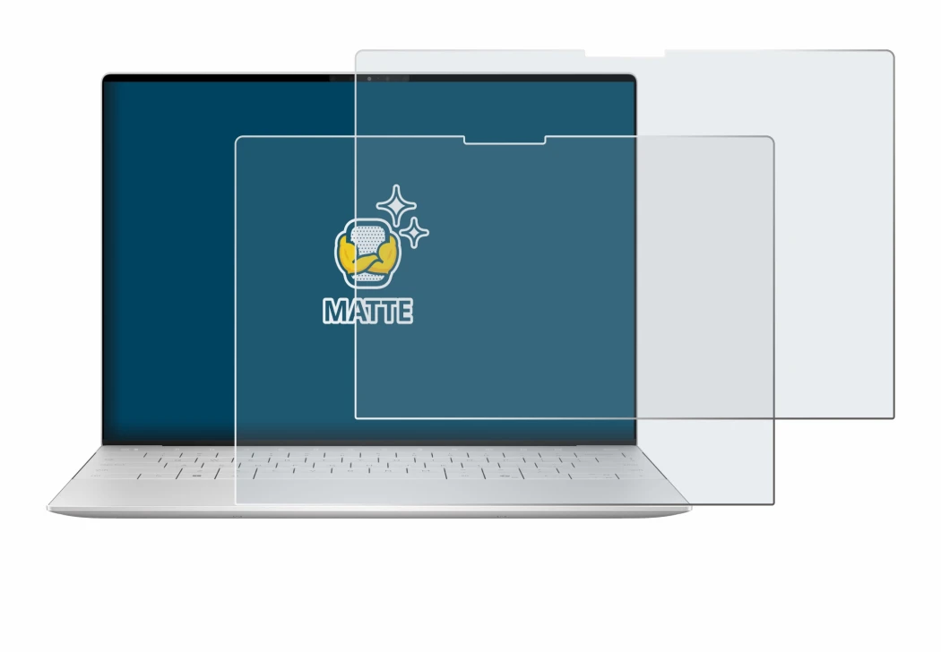 Immagine del dispositivo Dell XPS 13 9350 2024 con un'ampia varietà di protezioni per lo schermo.