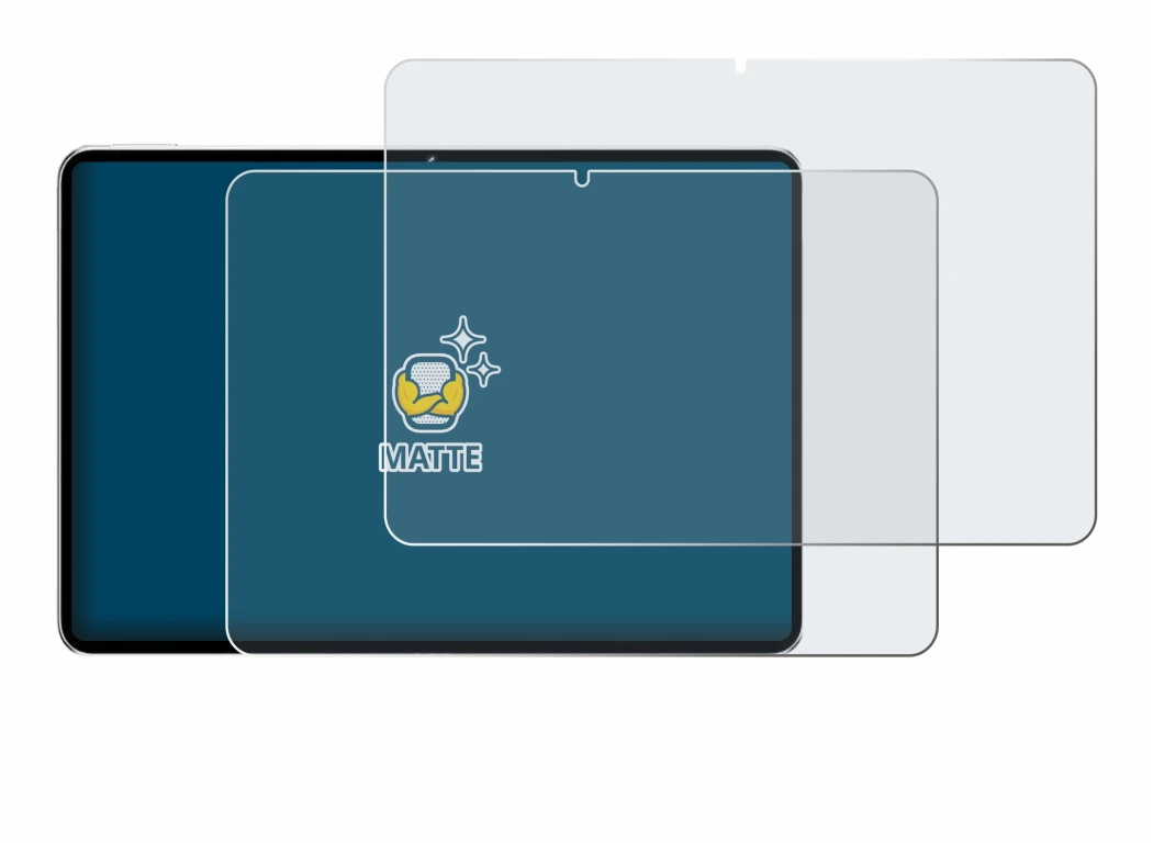 Immagine del dispositivo Nubia Pad Pro con un'ampia varietà di protezioni per lo schermo.