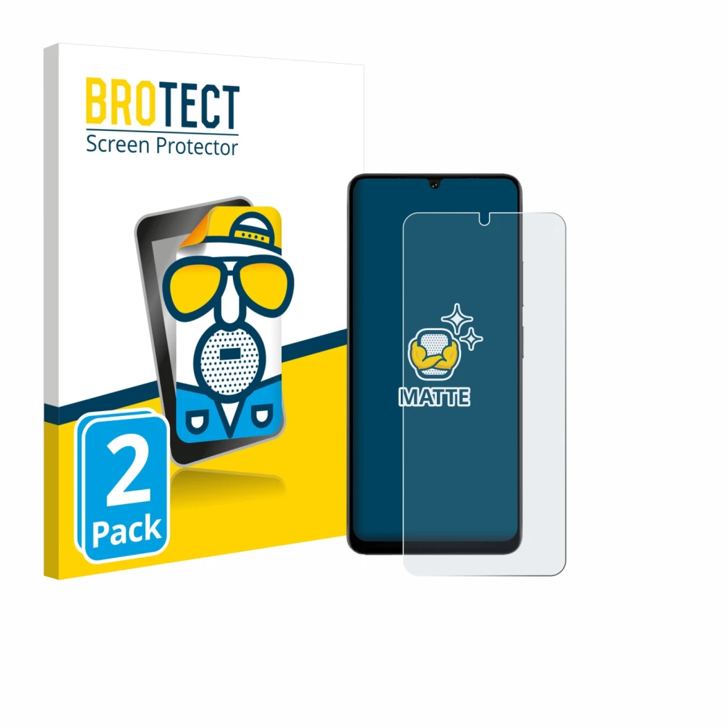Parte frontale di una confezione del prodotto con il logo del marchio BROTECT. Accanto è raffigurato il dispositivo Doogee Not