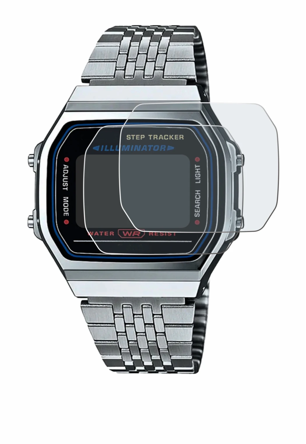 Immagine del dispositivo Casio iconic ABL-100WE-1A con un'ampia varietà di protezioni per lo schermo.