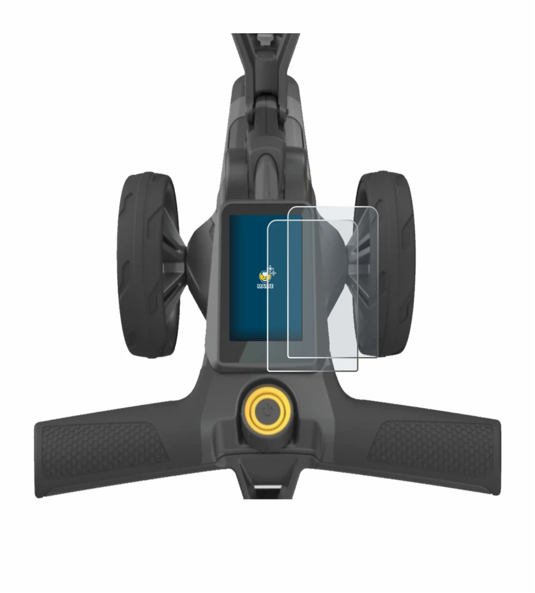 Immagine del dispositivo PowaKaddy CT10 con un'ampia varietà di protezioni per lo schermo.