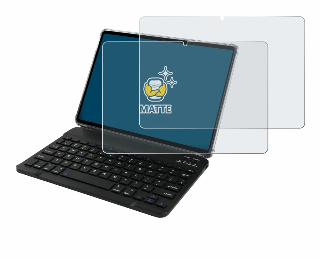 Immagine del dispositivo Tabwee T90 con un'ampia varietà di protezioni per lo schermo.