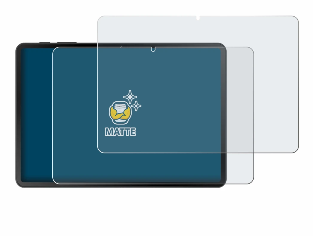 Immagine del dispositivo Doogee Tab A9 con un'ampia varietà di protezioni per lo schermo.