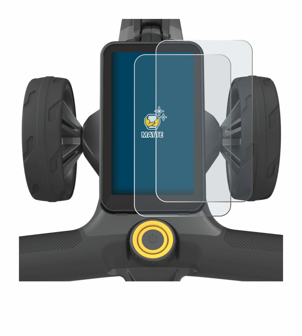 Immagine del dispositivo PowaKaddy CT12 GPS con un'ampia varietà di protezioni per lo schermo.