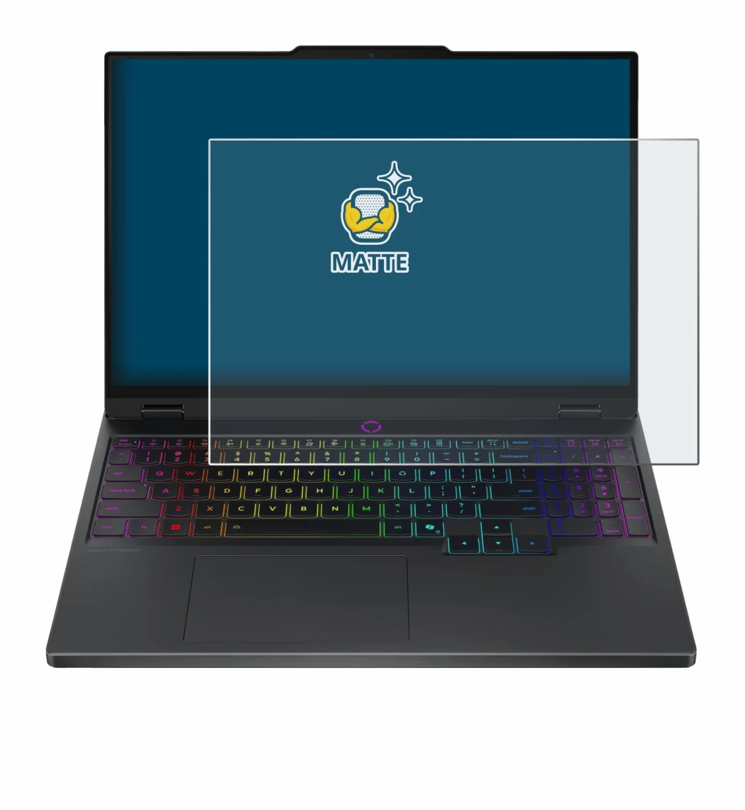 Immagine del dispositivo Lenovo Legion 5 15IRX10 83LY con un'ampia varietà di protezioni per lo schermo.