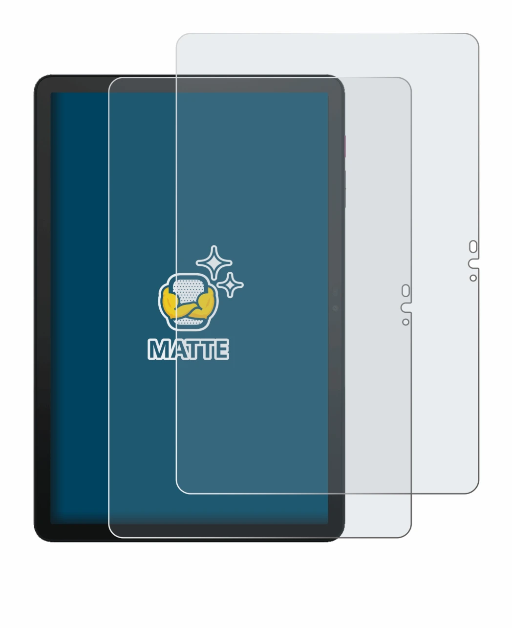 Immagine del dispositivo Telekom T Tablet 2 con un'ampia varietà di protezioni per lo schermo.
