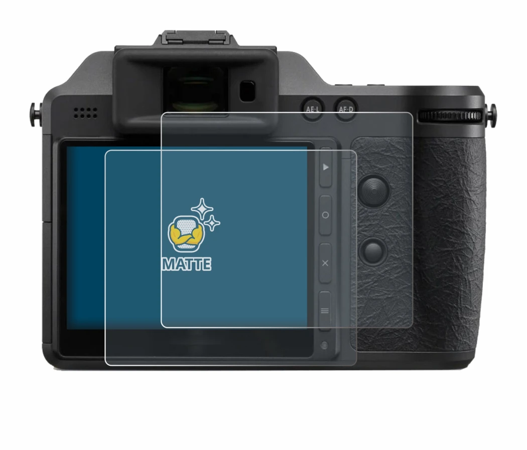 Immagine del dispositivo Hasselblad X2D II 100C con un'ampia varietà di protezioni per lo schermo.