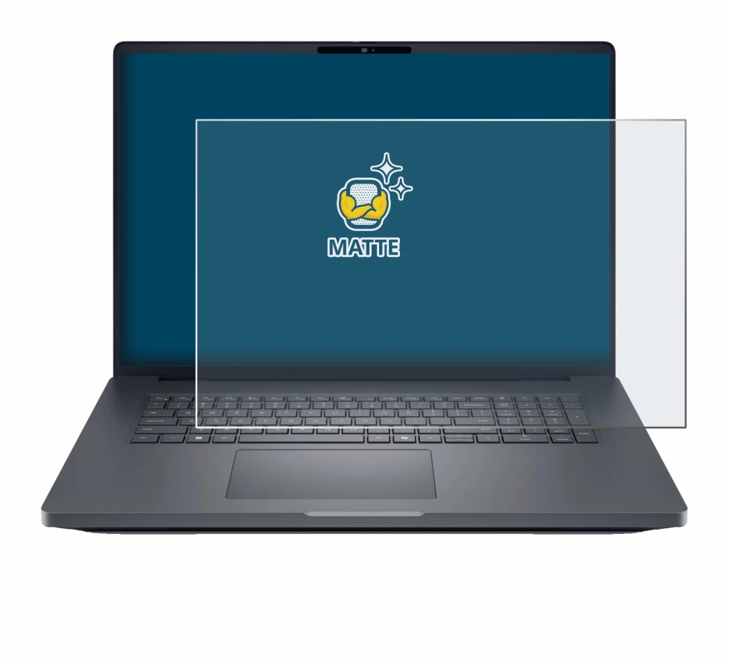 Immagine del dispositivo Dell Pro Max 18 con un'ampia varietà di protezioni per lo schermo.