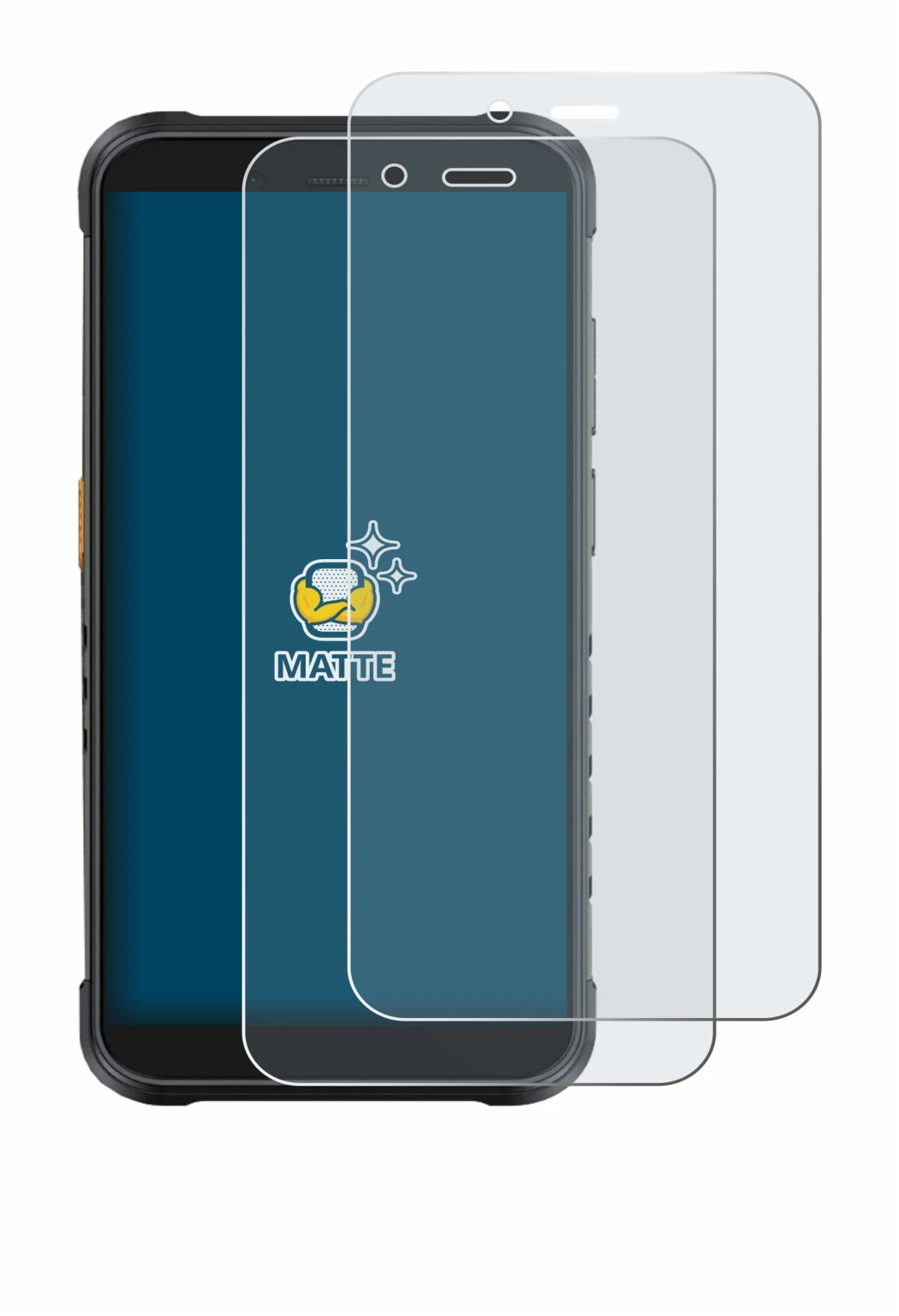 Immagine del dispositivo Ulefone RugKing con un'ampia varietà di protezioni per lo schermo.