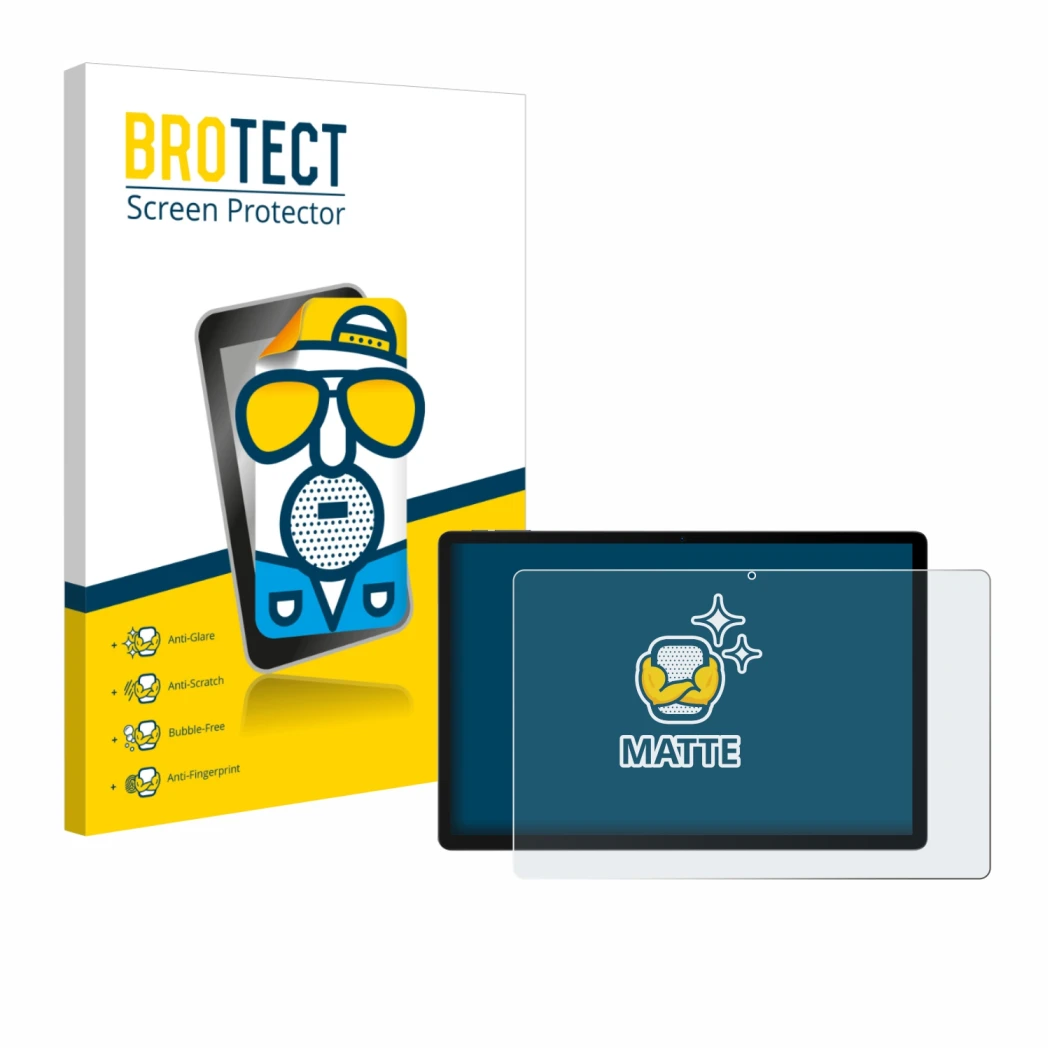 Parte frontale di una confezione del prodotto con il logo del marchio BROTECT. Accanto è raffigurato il dispositivo Doogee U13