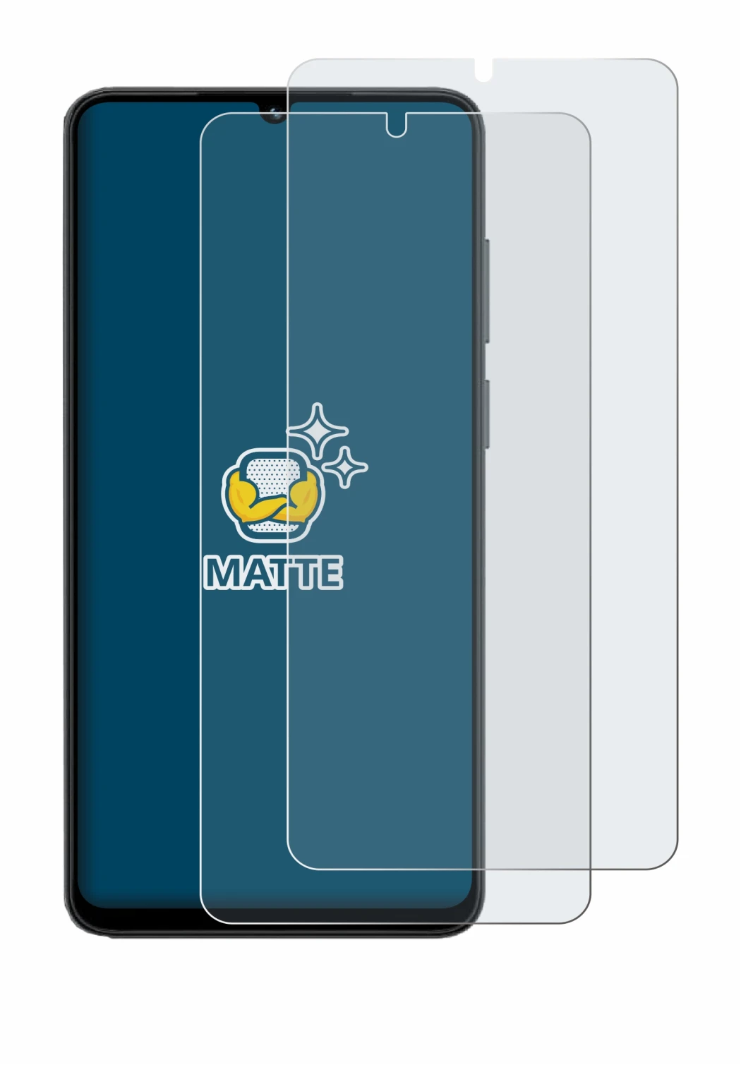 Immagine del dispositivo Honor X5c con un'ampia varietà di protezioni per lo schermo.