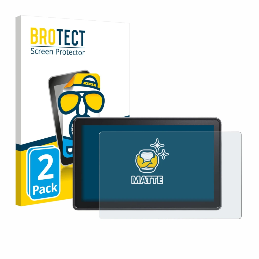 Parte frontale di una confezione del prodotto con il logo del marchio BROTECT. Accanto è raffigurato il dispositivo Osee G7 Pr