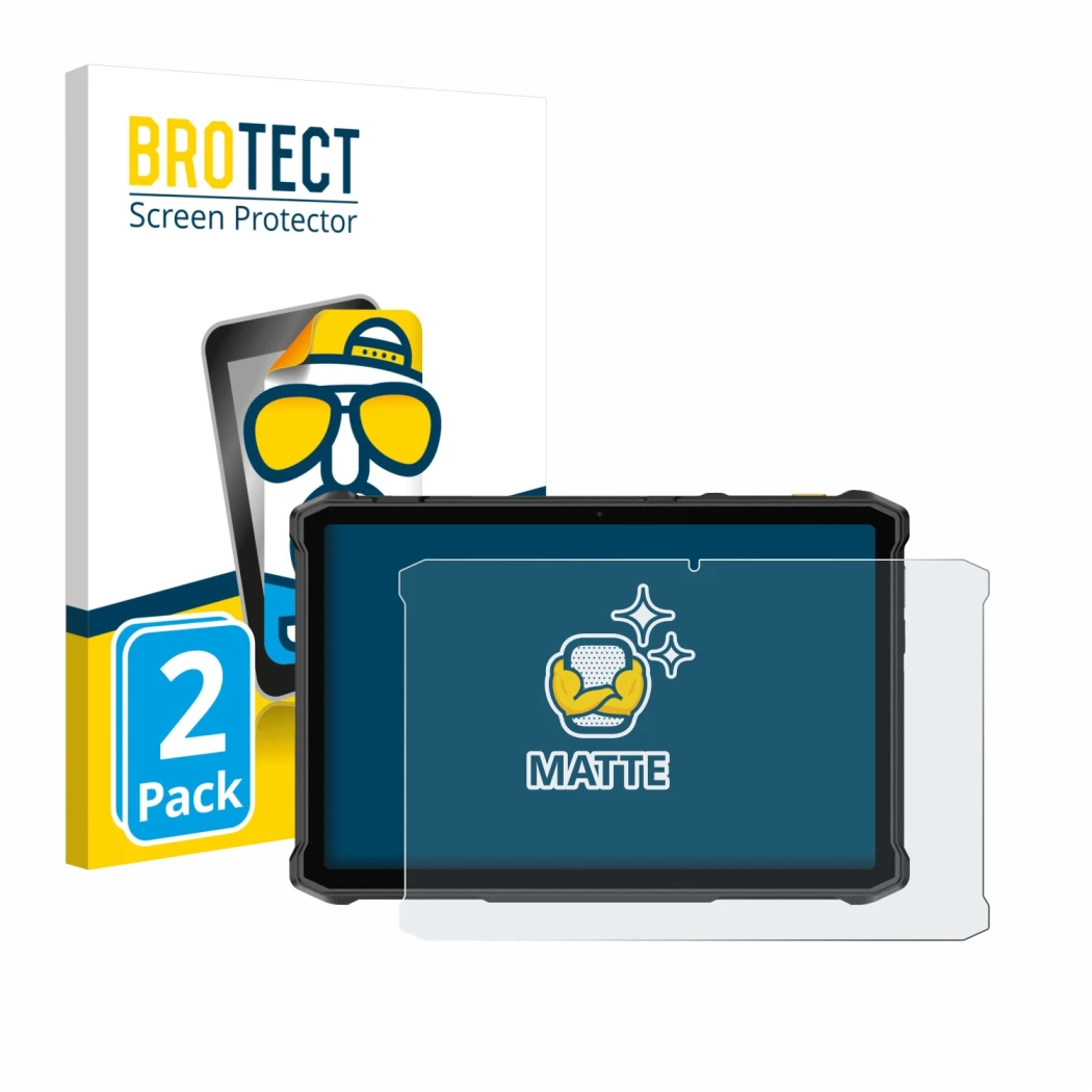 Parte frontale di una confezione del prodotto con il logo del marchio BROTECT. Accanto è raffigurato il dispositivo Ulefone Ar